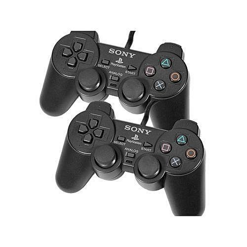 PlayStation2 Dualshock 2 Controller wire 2.4G Gamepad  (Black, For PS2)