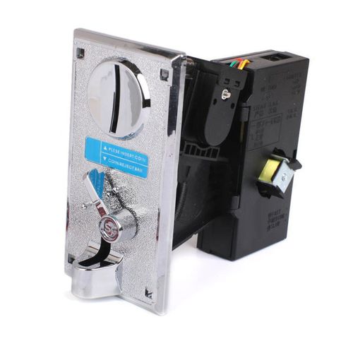 Electronic CPU Coin Acceptor Coin Selector-Silver + Black