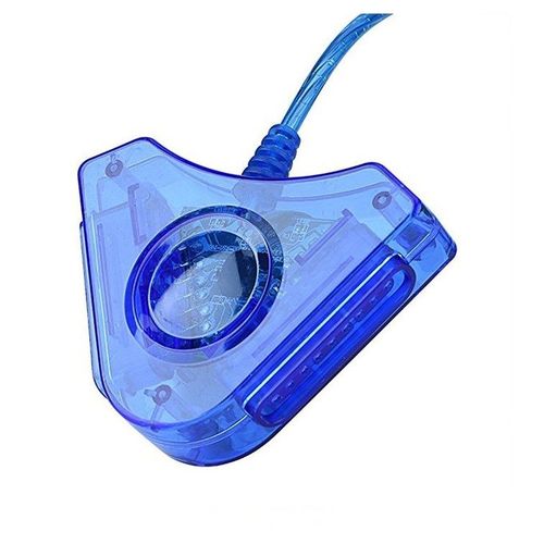 Joystick USB Dual Player Converter Adapter Cable For PS2 Gamepad Dual Playstation USB Game Controller-Blue