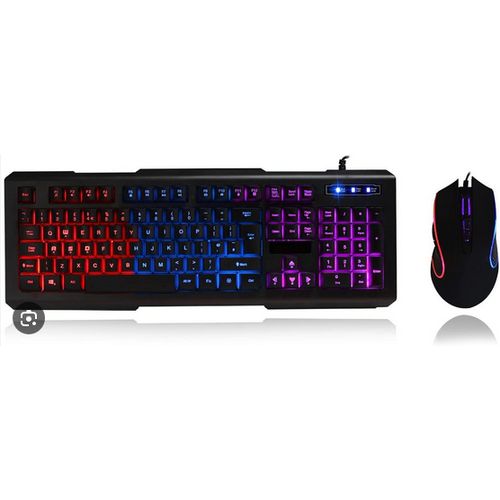 Cit Avenger 3 Colour Illuminated Gaming Keyboard & Optical Mouse -Black