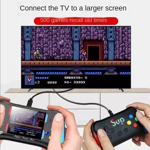 X7M Handheld Game Player 500 in 1 Game Console Built-in 500 Retro Games 3.5 inch HD Screen 1200mAh Rechargeable Gamepad