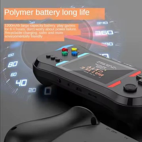 X7M Handheld Game Player 500 in 1 Game Console Built-in 500 Retro Games 3.5 inch HD Screen 1200mAh Rechargeable Gamepad
