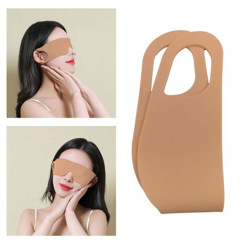 Sleep  Eye Cover Soft Comfortable Blocking Light Orange