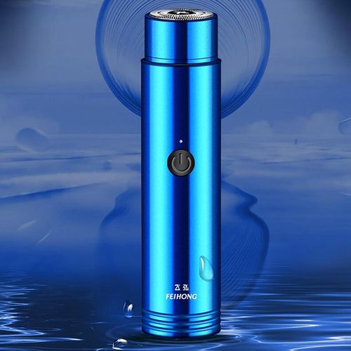 Mini Electric Shaver Portable Easy to Clean for Men Waterproof Blue