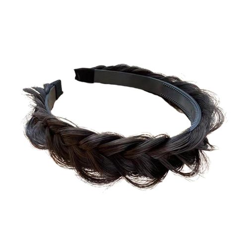 Hair Braided Headband Hair Styling Headdress Black Brown