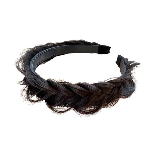 Hair Braided Headband Hair Styling Headdress Black Brown