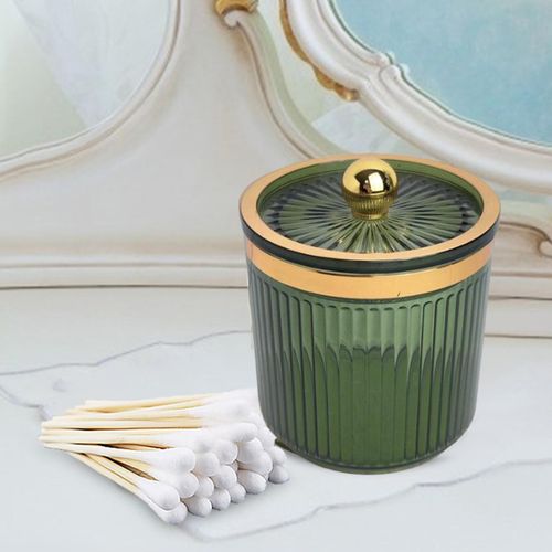 Makeup Cotton Swab Ball Pad Holder Cotton Swab Light Green
