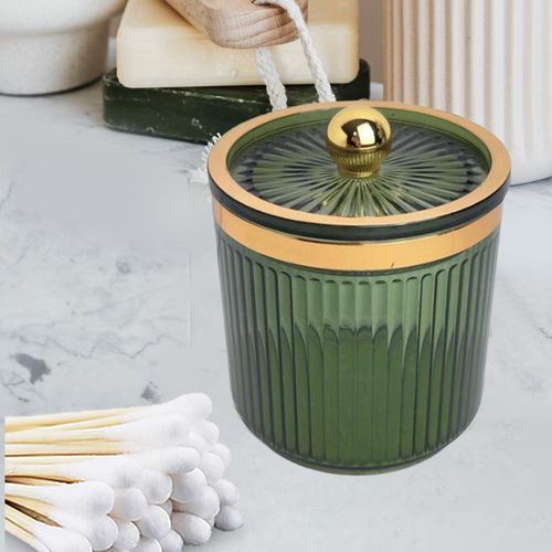 Makeup Cotton Swab Ball Pad Holder Cotton Swab Light Green