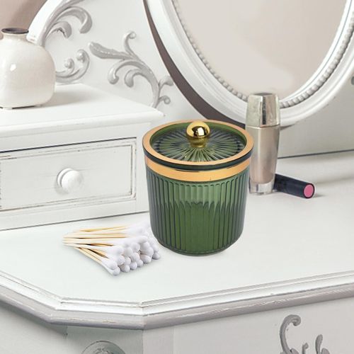 Makeup Cotton Swab Ball Pad Holder Cotton Swab Light Green