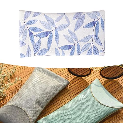 Glasses Case  Top Waterproof PU Leather Soft  A