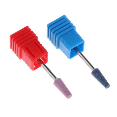 2pcs DIY Manicure Electric Polishing Head Pink