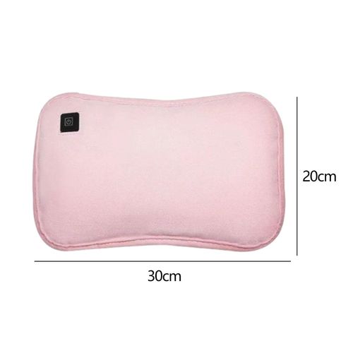 Plush Hot Water Bag Hand Warmer Rechargeable Electric Pink
