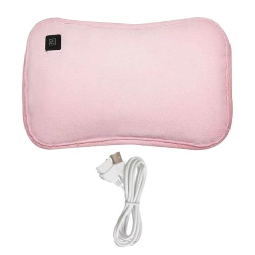 Plush Hot Water Bag Hand Warmer Rechargeable Electric Pink