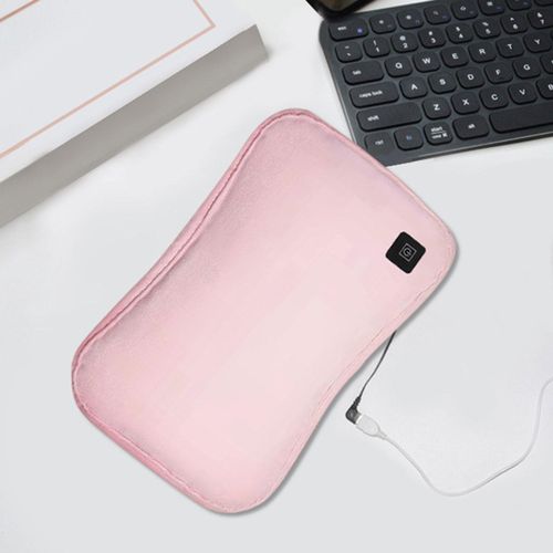 Plush Hot Water Bag Hand Warmer Rechargeable Electric Pink