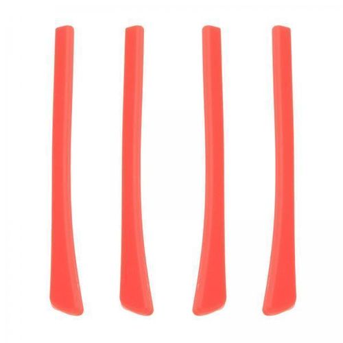 6 Eyeglasses Temple Tips Sleeve Soft Silicone Red
