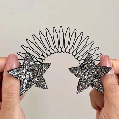 Hair Finishing Fixer Hair Comb Clip Barrettes Bride Black