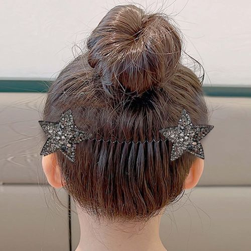 Hair Finishing Fixer Hair Comb Clip Barrettes Bride Black