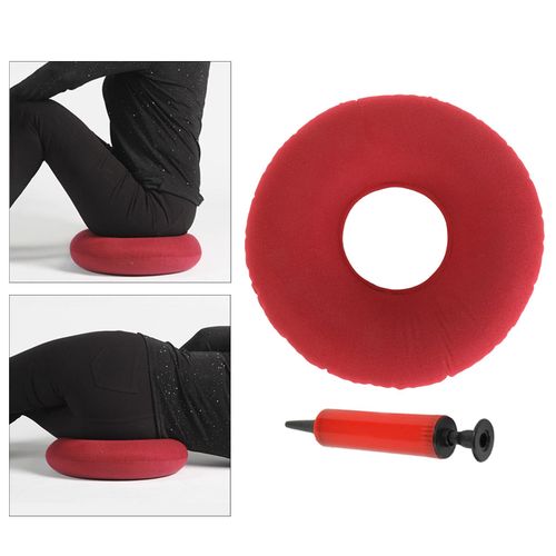 Inflatable Donut Cushion Coccyx Pressure Relief 15'' For