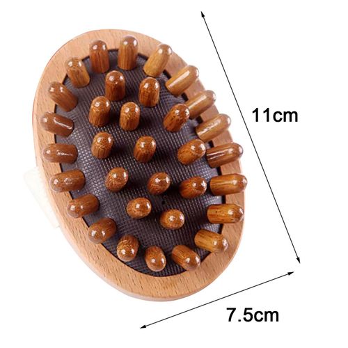 Wooden Massage Brush Portable Guasha Scraping 11x7.5cm