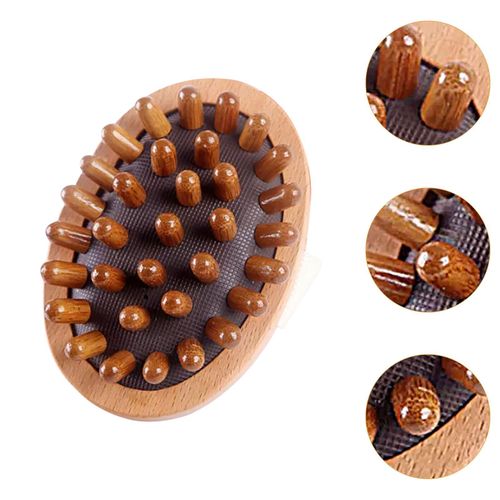 Wooden Massage Brush Portable Guasha Scraping 11x7.5cm