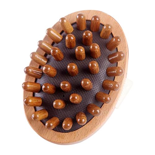 Wooden Massage Brush Portable Guasha Scraping 11x7.5cm