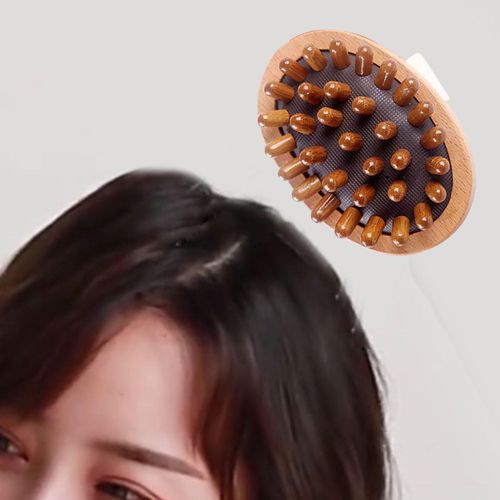 Wooden Massage Brush Portable Guasha Scraping 11x7.5cm