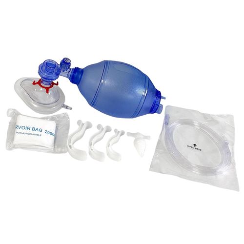 CPR Manual Tool Kit PVC Resuscitation Air Bag for First  Adult