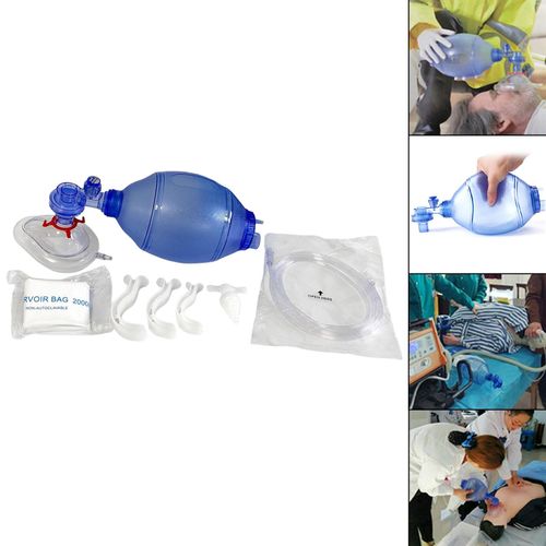 CPR Manual Tool Kit PVC Resuscitation Air Bag for First  Adult