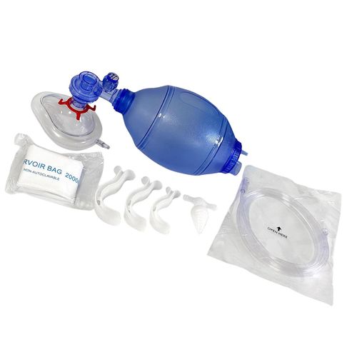 CPR Manual Tool Kit PVC Resuscitation Air Bag for First  Adult