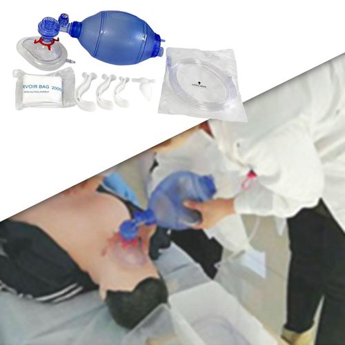 CPR Manual Tool Kit PVC Resuscitation Air Bag for First  Adult