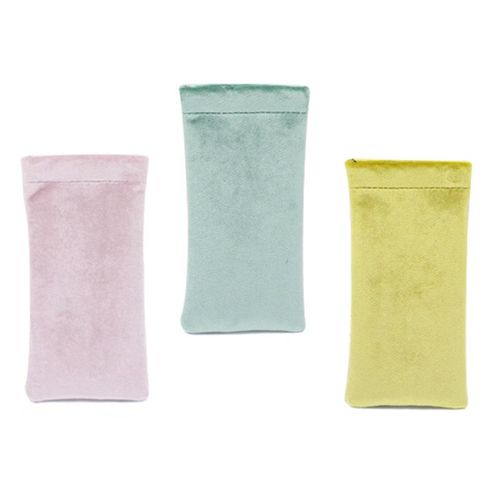 Soft Sunglasses Pouch Eyeglass Holder Storage Bag Yellow