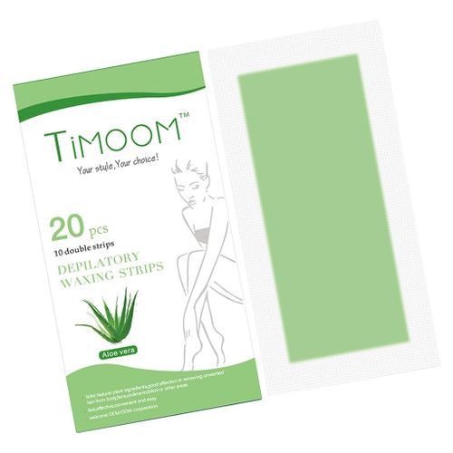 20pcs Dual-sided Depilatory Waxing Strips Cold  Aloe