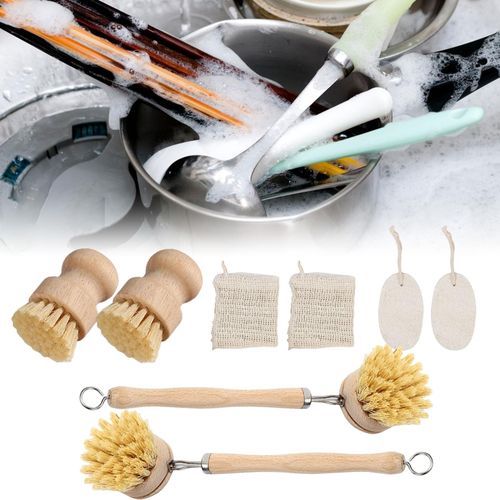 Palm Pot Brush Cleaning Pots Kitchen Sink Cleaning For