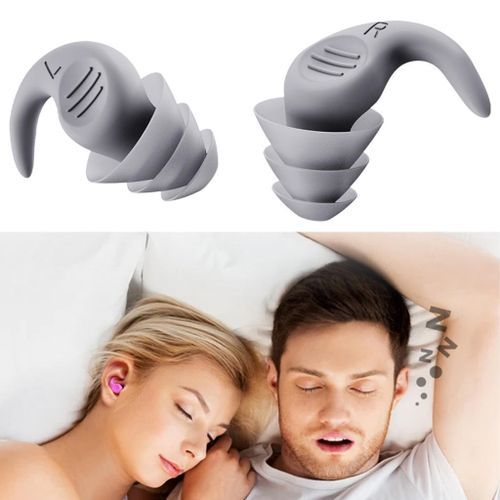 Ear Plugs for Sound Blocking Sleeping Noise Reduction Soft Grey