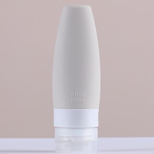 Silicone Travel Bottles Portable Silicone Gray White 60ml