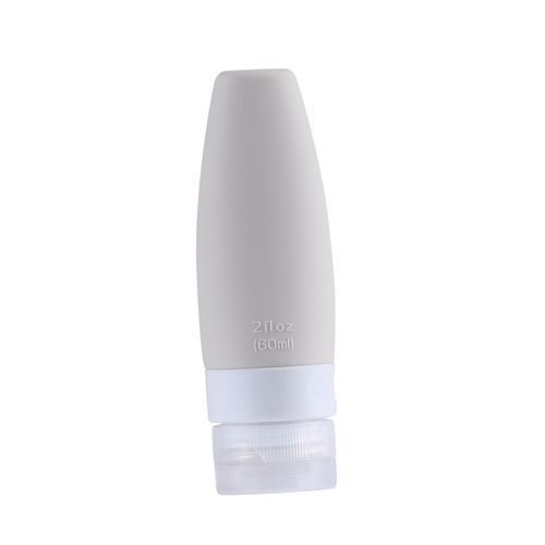 Silicone Travel Bottles Portable Silicone Gray White 60ml