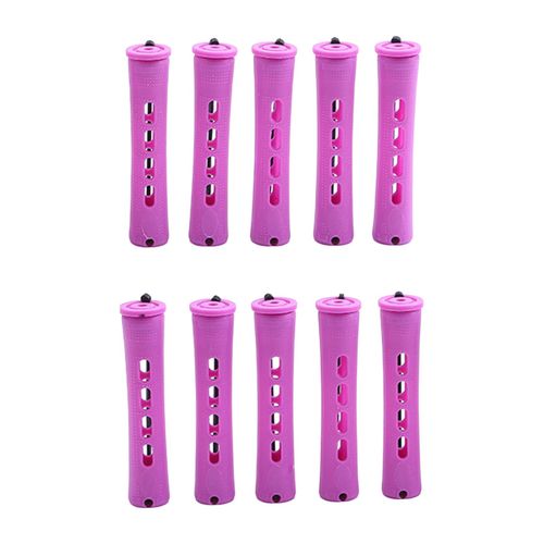 10Pcs Cold Wave Rods Perming Rods Salon Barber Home Plum