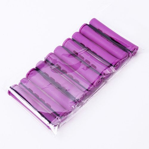 10Pcs Cold Wave Rods Perming Rods Salon Barber Home Plum