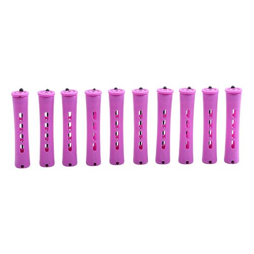 10Pcs Cold Wave Rods Perming Rods Salon Barber Home Plum