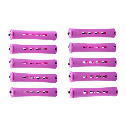 10Pcs Cold Wave Rods Perming Rods Salon Barber Home Plum