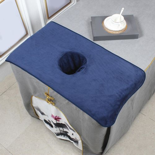 Table Towel Washable SPA Bed Head Curtain Pad Blue