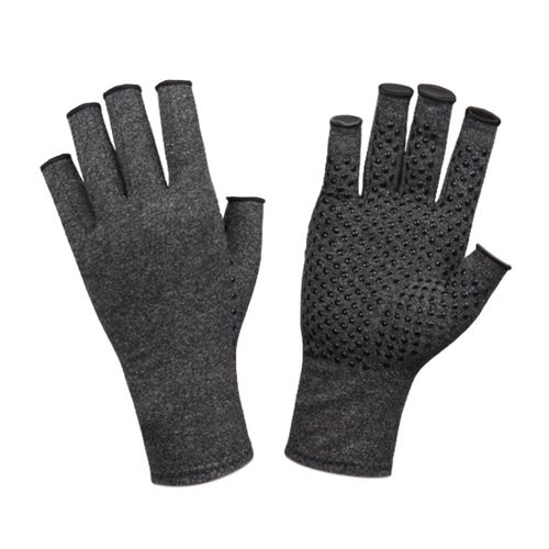 Fingerless Compression Gloves Adults Gray .5cmx18.5cm