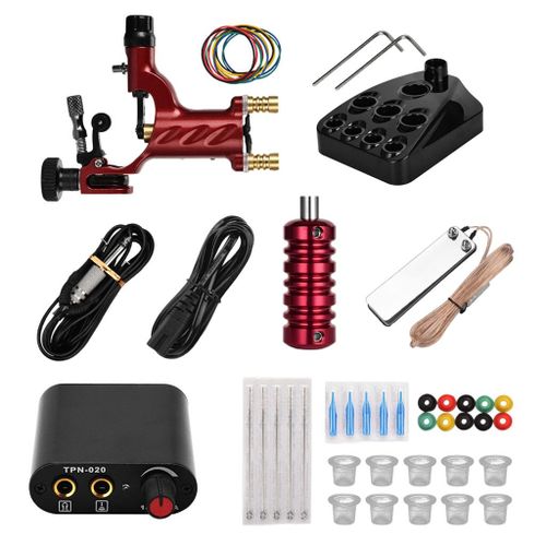 Powerful Machine Ink Caps Cups Holder Stand Rack Set Red