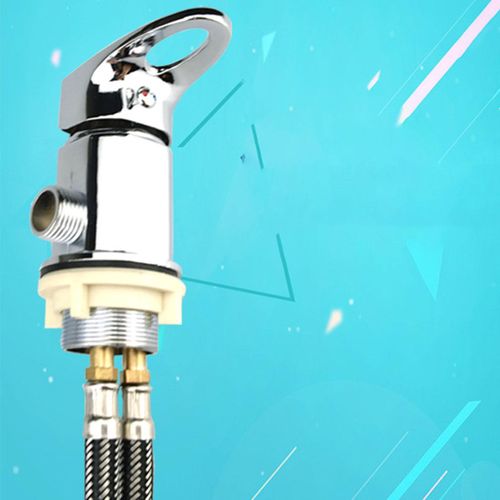 Salon Shampoo Faucet Set with Spray Hose Hot Cold Mixer for Rinse 80cm