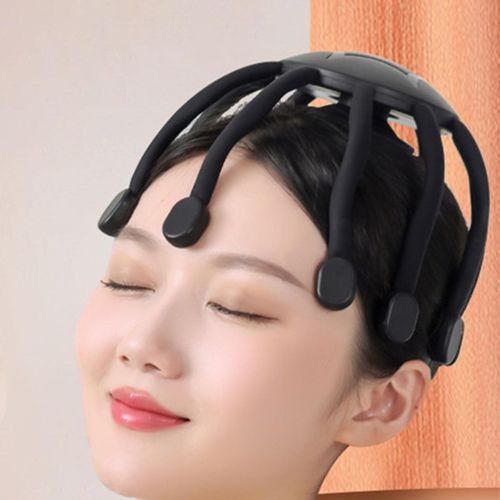 Electric Head Massager Relaxation Holiday Gift Deep Black