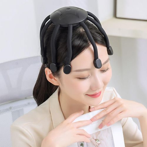 Electric Head Massager Relaxation Holiday Gift Deep Black