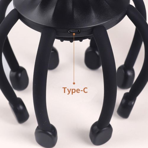 Electric Head Massager Relaxation Holiday Gift Deep Black