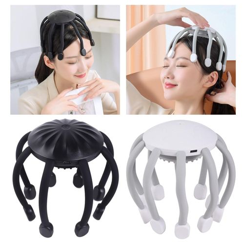 Electric Head Massager Relaxation Holiday Gift Deep Black