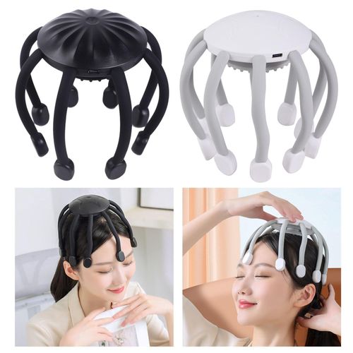 Electric Head Massager Relaxation Holiday Gift Deep Black