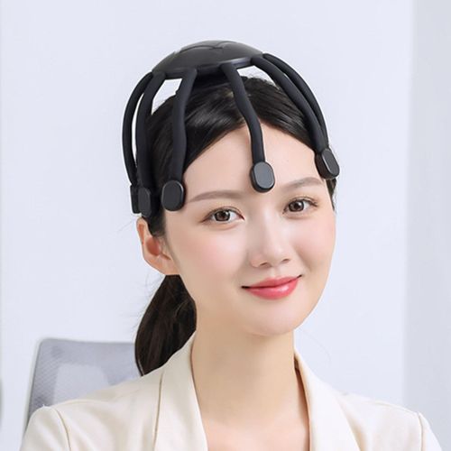 Electric Head Massager Relaxation Holiday Gift Deep Black